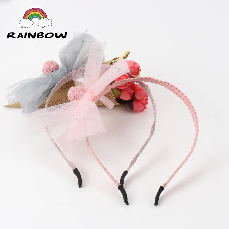 

1pcs Creativity Fashion Crystal Sand Flower Bowknot Hairbands Children Girls Headband Decoration Handmade Headwear Accessories