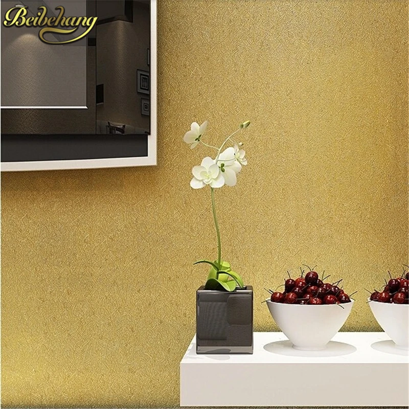 

beibehang papel de parede 3d rolls TV background gold foil wallpapers modern brief 3D wall PVC Glitter wallpaper gold for walls