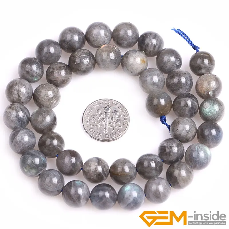 Round Labradorite Stone Beads Natural Stone DIY Loose Bead For Jewelry Making For Bracelet Making Strand 15inch Necklace