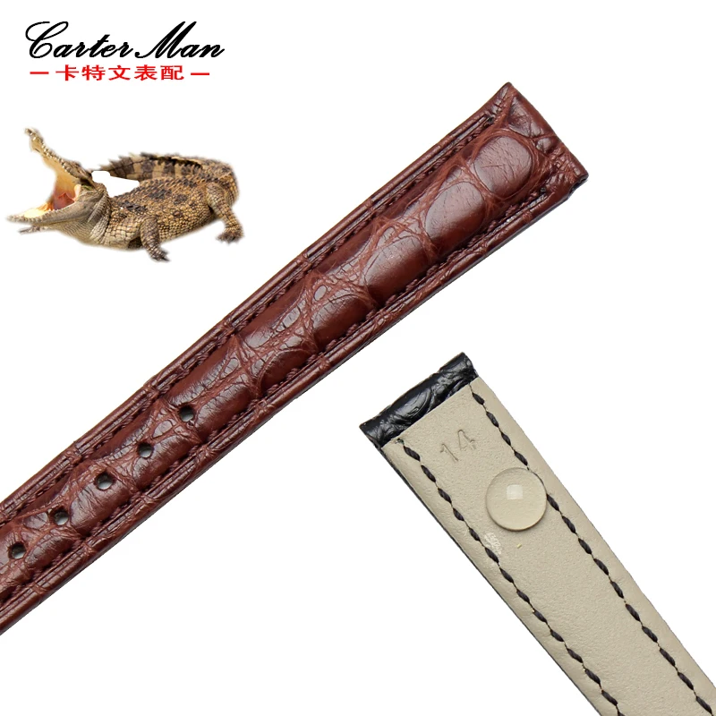 Crocodile watchband high quality Genuine leather strap 12mm 13mm 14mm 15mm 16mm small size women watch bracelet