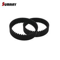 2PCS HTD5M Timing Belt 5M-180/200/205/210/215/220/225/230/235/240/245mm Pitch Length Gear Belt 15/20/25mm Belt Width Rubber Belt