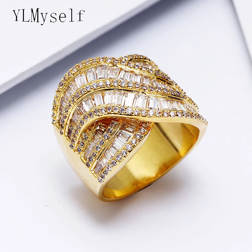 

Big party ring top quality cubic Zirconia crystal wedding party jewellery jewelry large rings