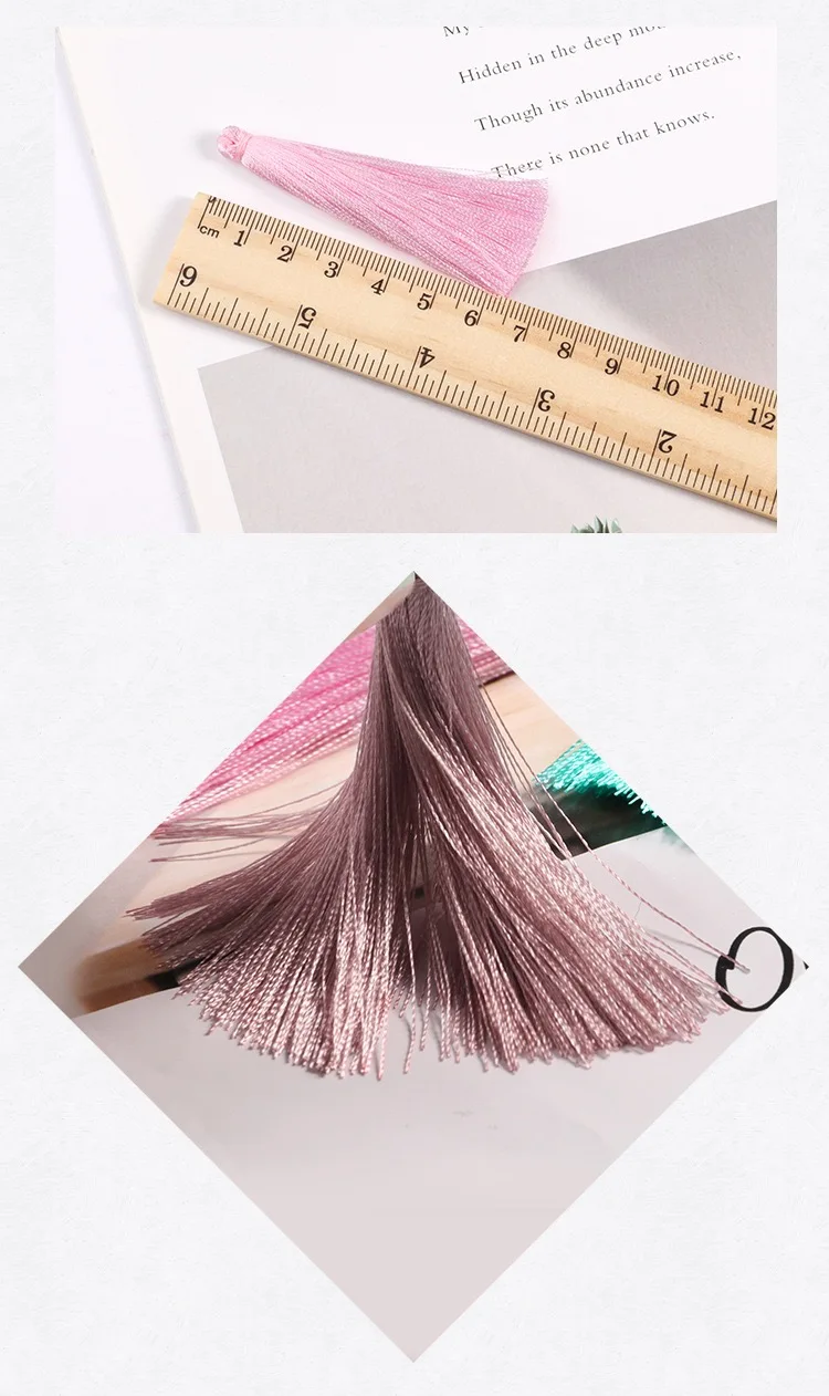 10pcs/bag 65MM 32 Colors Rayon Handmade Tassels Diy For Clothing Jewelry Earrings Garment Curtain Home Decoration Accessories