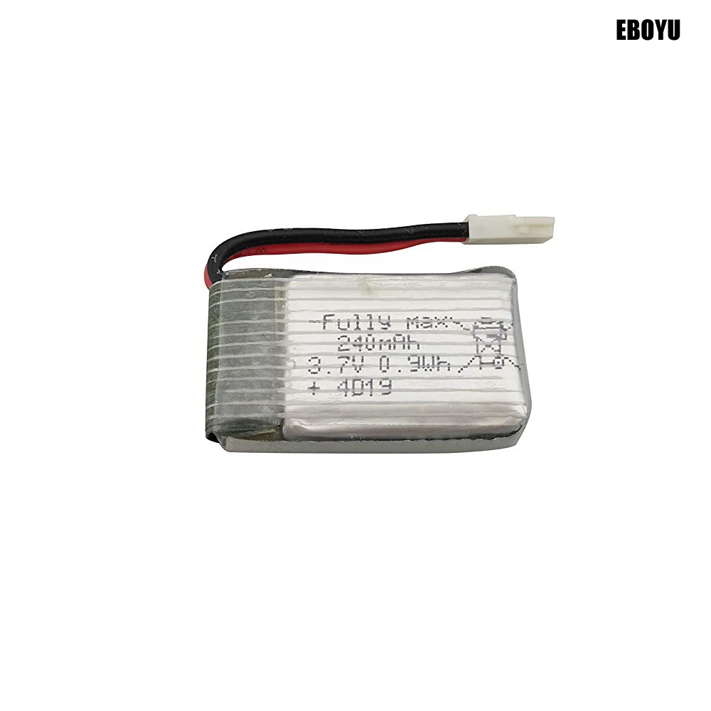 6pcs * 3.7V 240mAh Lipo Battery + 6-in-1 Balance Charger for Huban H107 H107C H107L H107D JD385 JJ1000A H108C U816 WLtoy V252