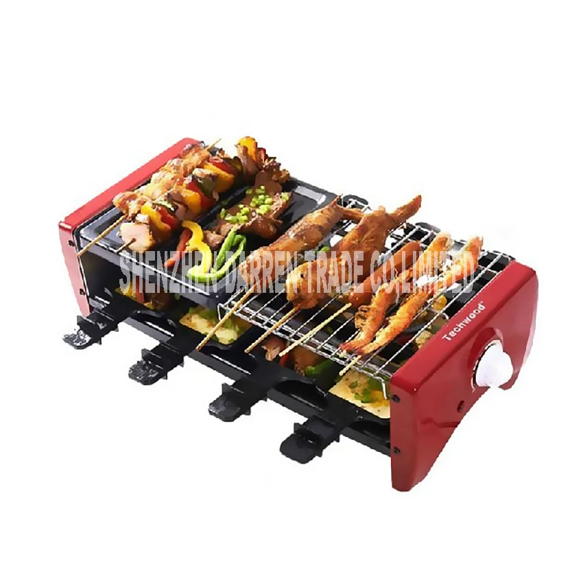 Electric oven TW-108 Portable Barbecue Grill Double-deck Electric Smokeless Grill For Family/Party/Outdoors Picnic Grill Machine