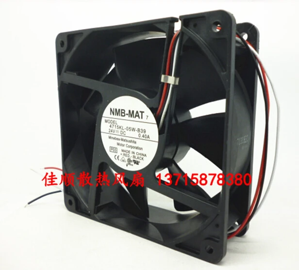 Genuine  4715KL-05W-B39 120*120*38 24V 0.40A 12CM 3 wire converter fan