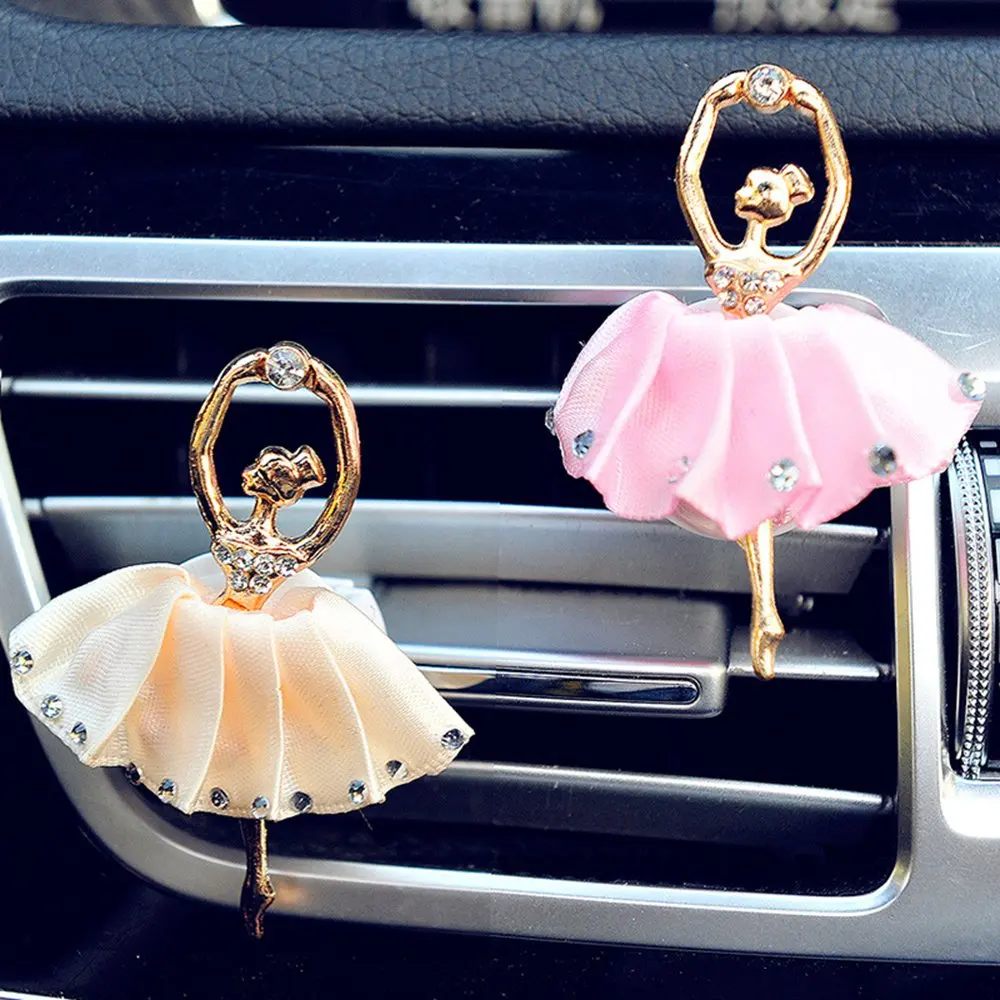 Air Freshener In The Car Perfumes Auto Flavoring for Car Ballet Girl Air Freshener Smell Styling Decoration Air Vent Accessories