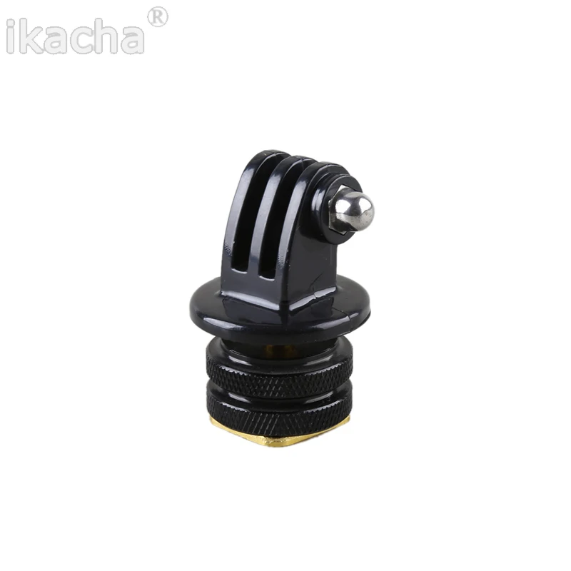 For Gopro Accessories 1/4\'\' Hot Shoe Adapter +Tripod Mount + Screw for Gopro 6 5 4 3 3+ SJCAM for Xiaomi yi 4K EKEN