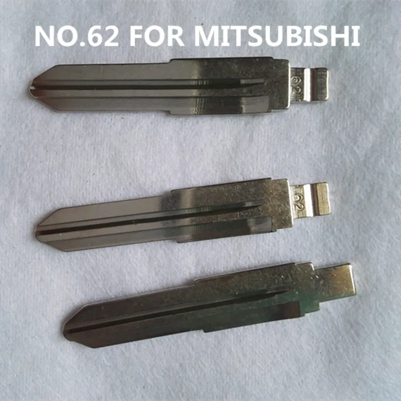 20pcs 62# Replacement Flip Remote Key Blade Car Key blank For Mitsubishi Lancer Galant Outlander Pajero Remote Key(Left Slot)