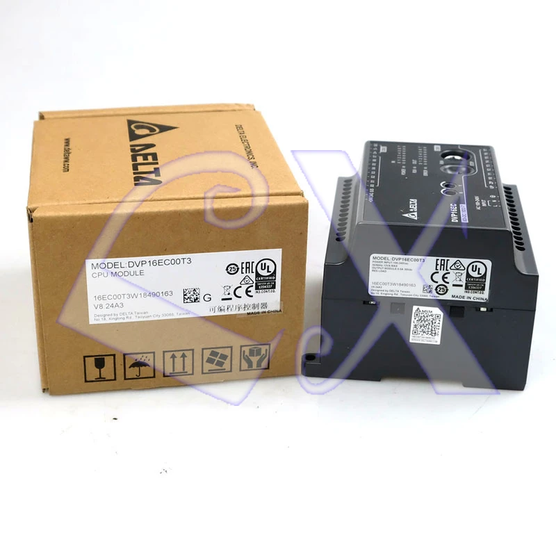 

Freeshipping Original Delta PLC controller DVP16EC00T3 PLC EC3 series 100-240VAC 8DI 8DO transistor output in box