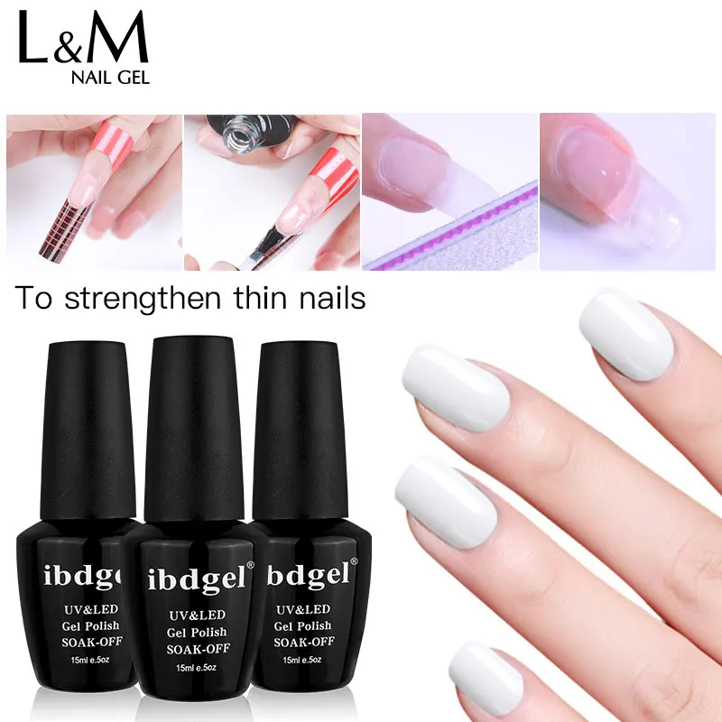 3 pcs ibdgel Builder UV Gel polish  uv Led Hard Long gel lacquer Nail Accessories Decoration varnish For Nail Extension