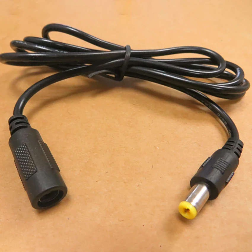 12V 2A 5.5*2.1 DC power extension line 1.2M power cord all copper core monitor male female head lines connector can be inserted