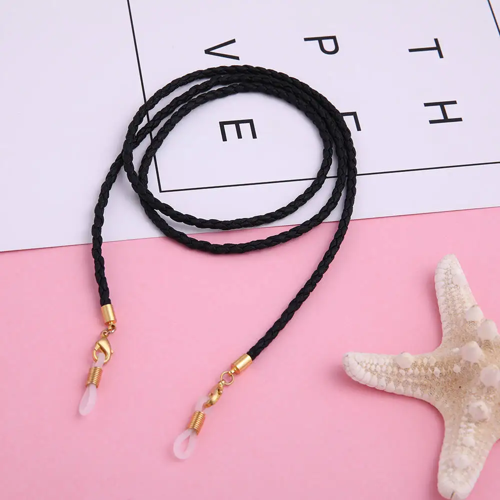 Skyrim New Fashion Sunglasses Lanyard Strap Rope Braid Leather Eyeglass Reading Glasses Chain for Women Eyewear Accessories