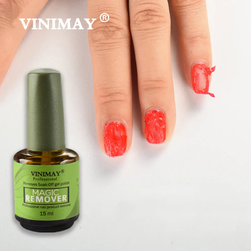 VINIMAY 15ml Burst Magic ลบ UV เจลเล็บ Remover Soak off Nail Art Primer อะคริลิคทําความสะอาด Degreaser สําหรับเล็บ Lacquer