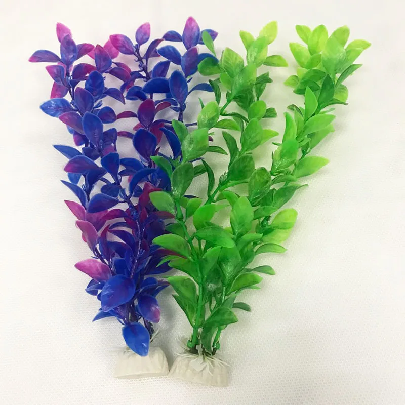 Height 25cm Aquarium Decoration Fish Tank Aquarium Plastic Plant Artificial Simulation Water Plants for Fish Tank Decor