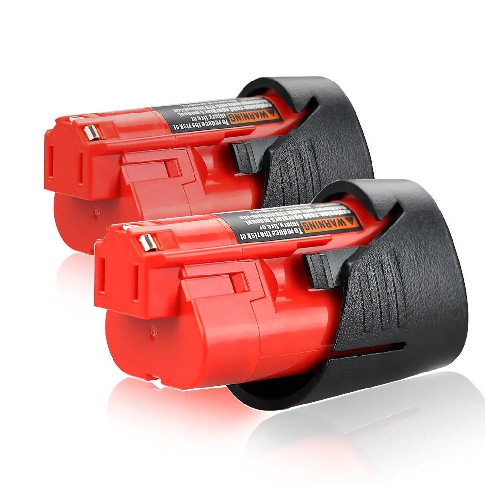 Bateria de energia para ferramentas M12 12V 2000mAh para Milwaukee 48-11-2401,48-11-2402,C12 B,C12 BX,M12,48-11-2411