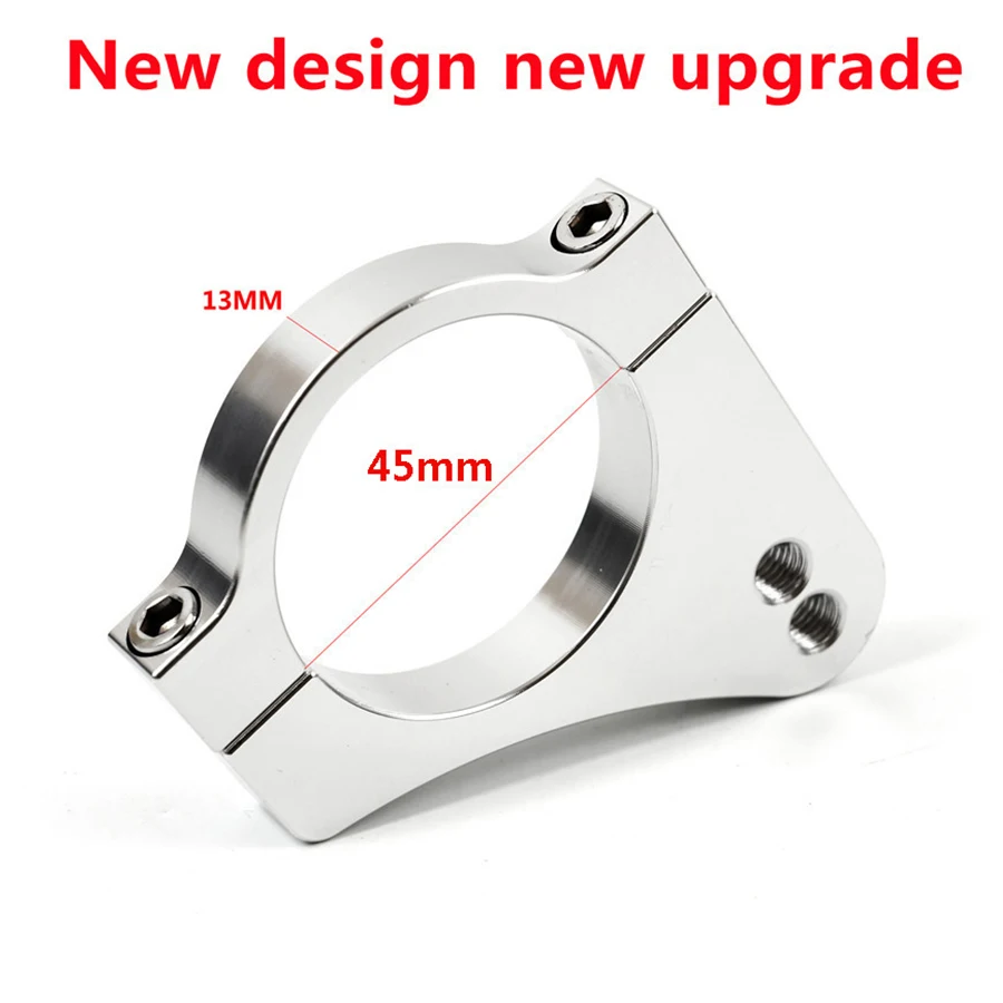 45mm Motorcycle Steering Damper Fork Bracket Reduce Lever Vibration Aluminium Universal