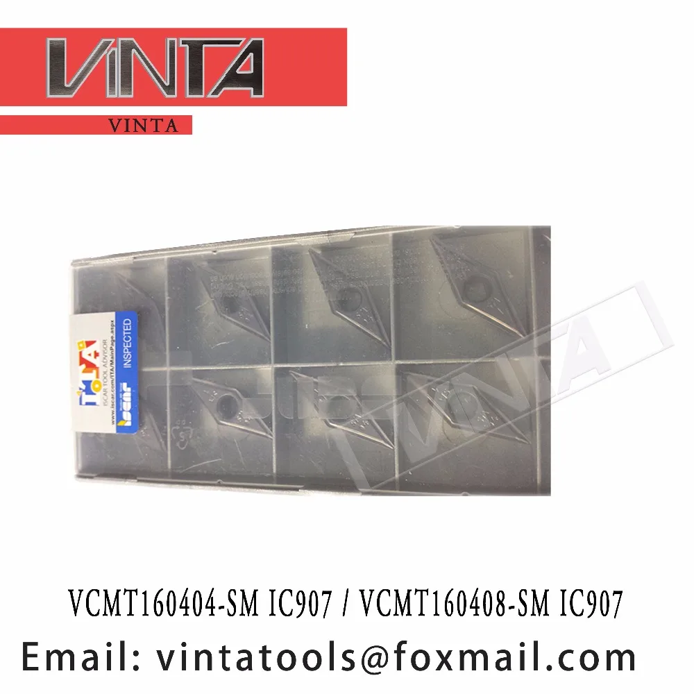 high quality VCMT160404-SM IC907 / VCMT160408-SM IC907 cnc carbide turning inserts