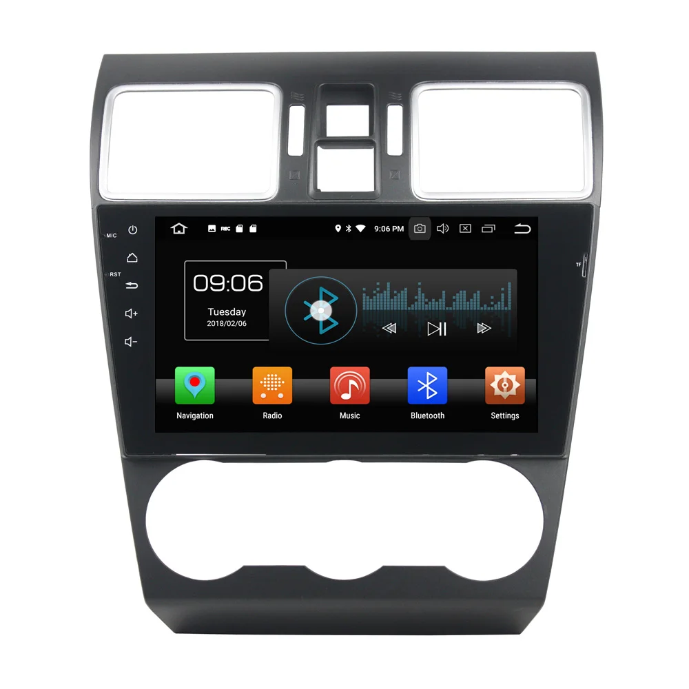 2025 carplay أندرويد 13 نظام تحديد المواقع والملاحة مشغل ديفيدي للسيارة لسوبارو WRX 2016-2017 مسجل راديو الوسائط المتعددة 2 DIN 4GB + 32GB DSP