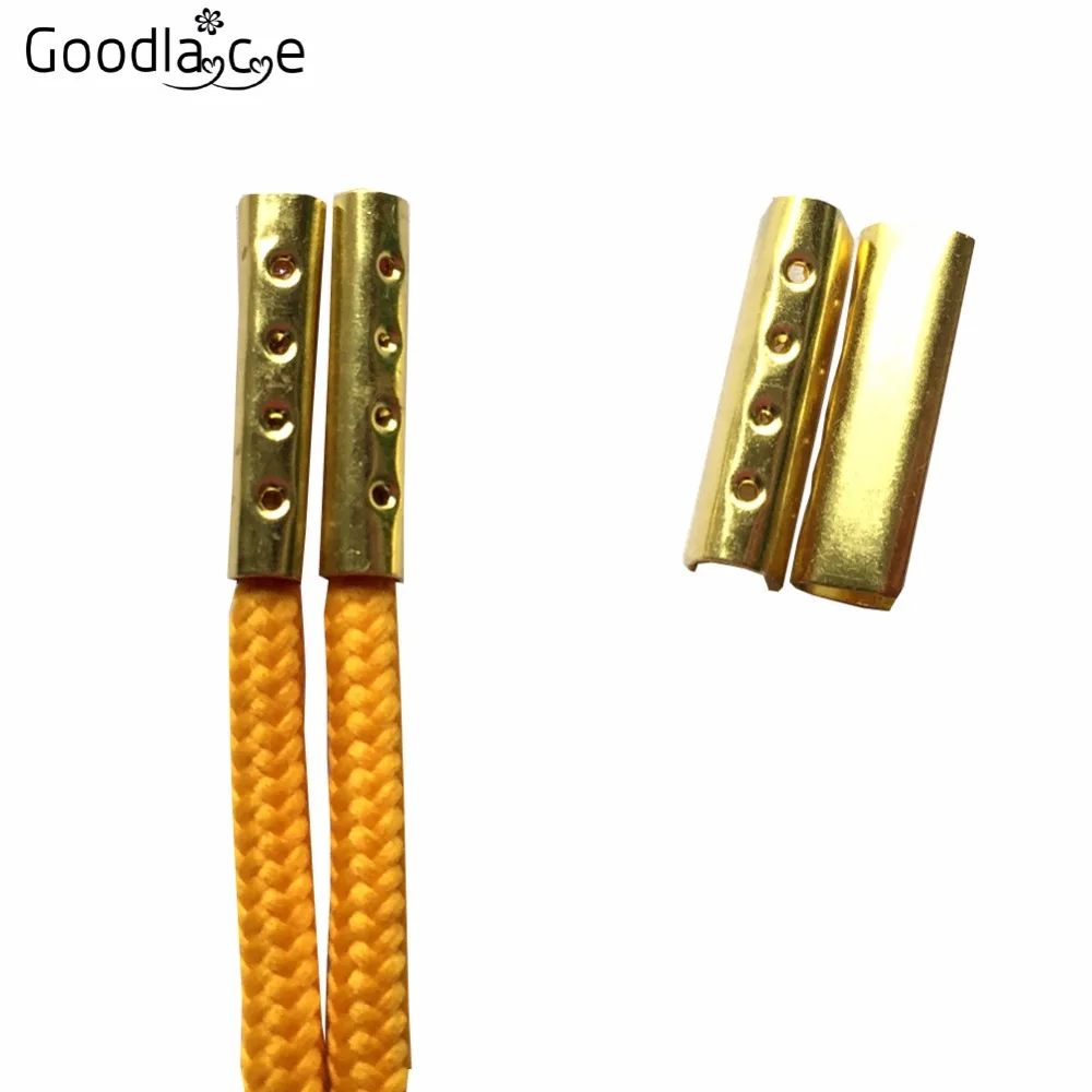 52 PCS Set Flat Openning Metal Aglets DIY Shoelaces Repair Replacement  Shoe Lace Tips Head