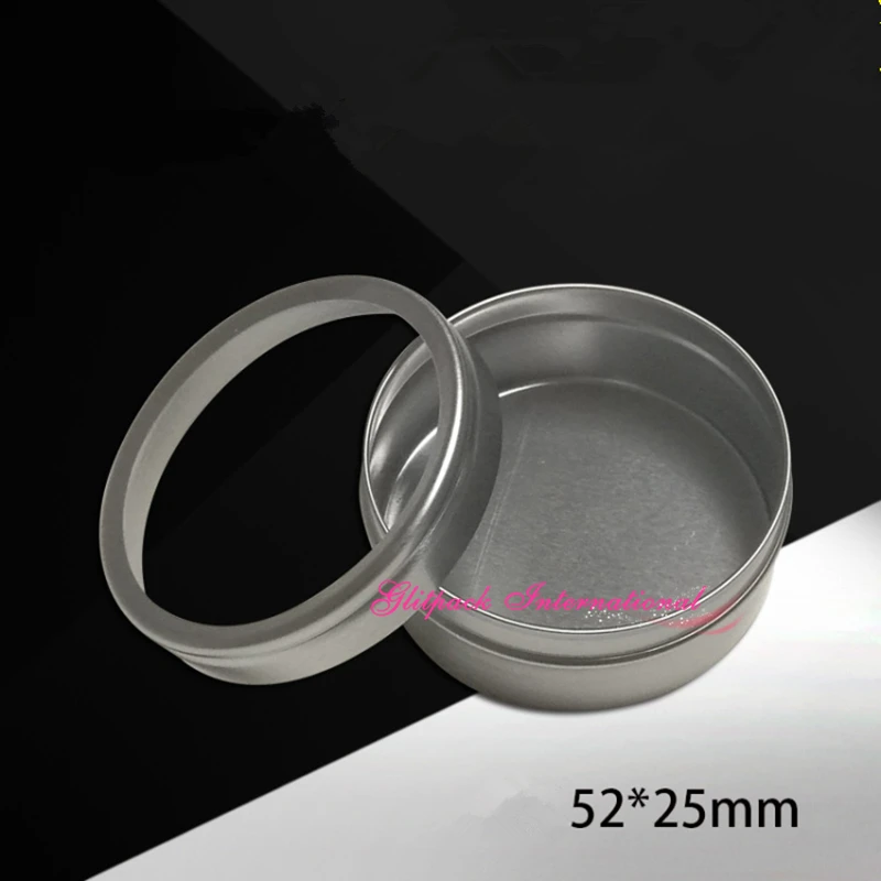 

40g Aluminum Jar Clear View Tops slip slid DIY Candle Tool Candle Holder Metal Container Aluminium Packagings 40ml lip balm jar