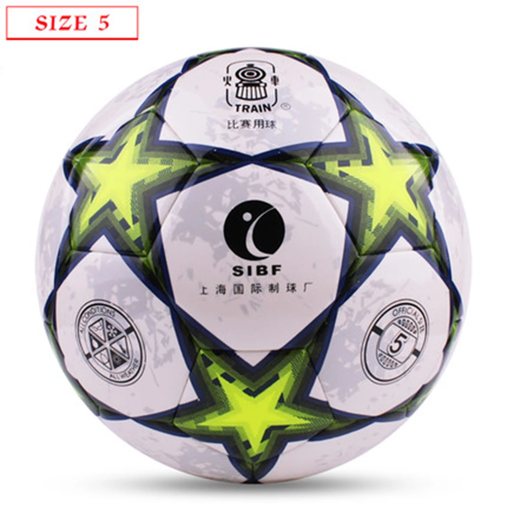 Original TRAIN GS8111  High Quality Standard Soccer Ball Training Balls soccer Official Size 5 size4 PU Soccer Ball