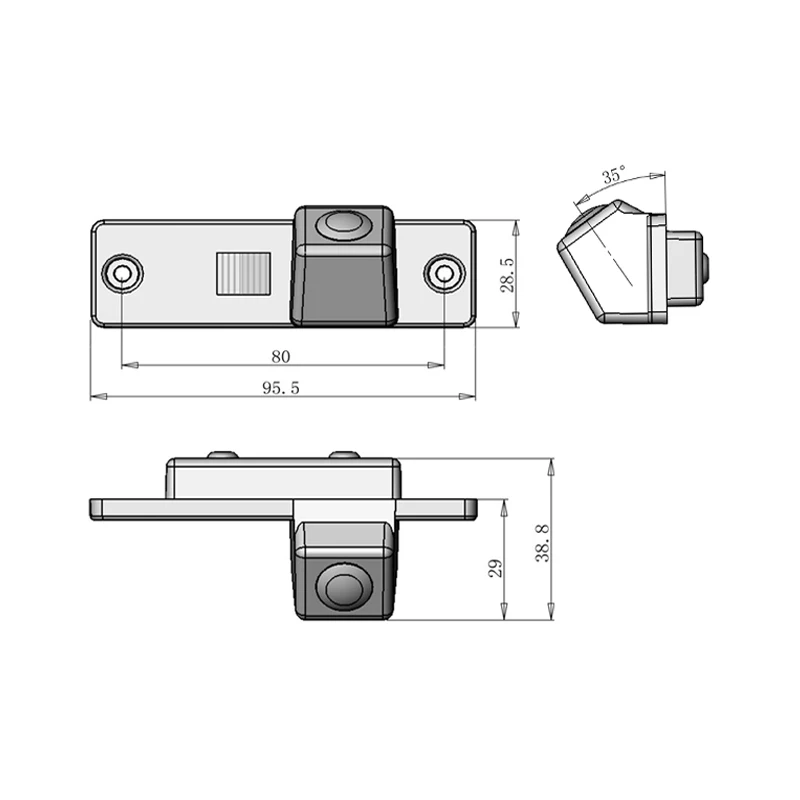 For Toyota Asian Land Cruiser Prado 2010 Car Parking Reversing 170 Degree HD CCD Backup Camera