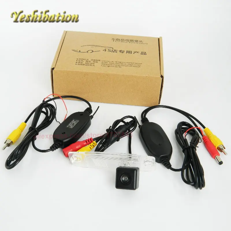 

Yeshibation Wireless RCA/AUX Video Transmitter Receiver Kit For Chrysler 300C 2011~2014 Car DVD Monitor Back Up Parking Camera