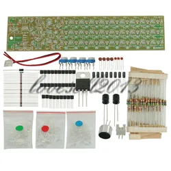 DIY Kits RGB Voice Control Indicator Level 3 Sections 10 Point LED Module Red Blue Green Electronic Production Kit Board