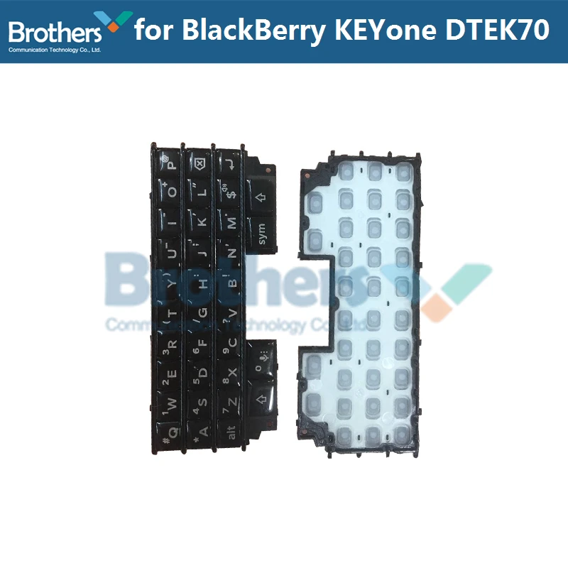 Keypad for BlackBerry KEYone DTEK70 Keyboard Button Flex Cable for BlackBerry DTEK70 Phone Replacement Parts Black Silver 1pcs