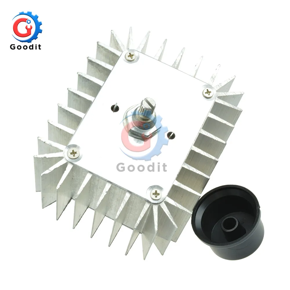 Gaqqee AC 220V 5000W SCR Voltage Regulator Moror Speed Controller Light Dimming Dimmers Thermostat