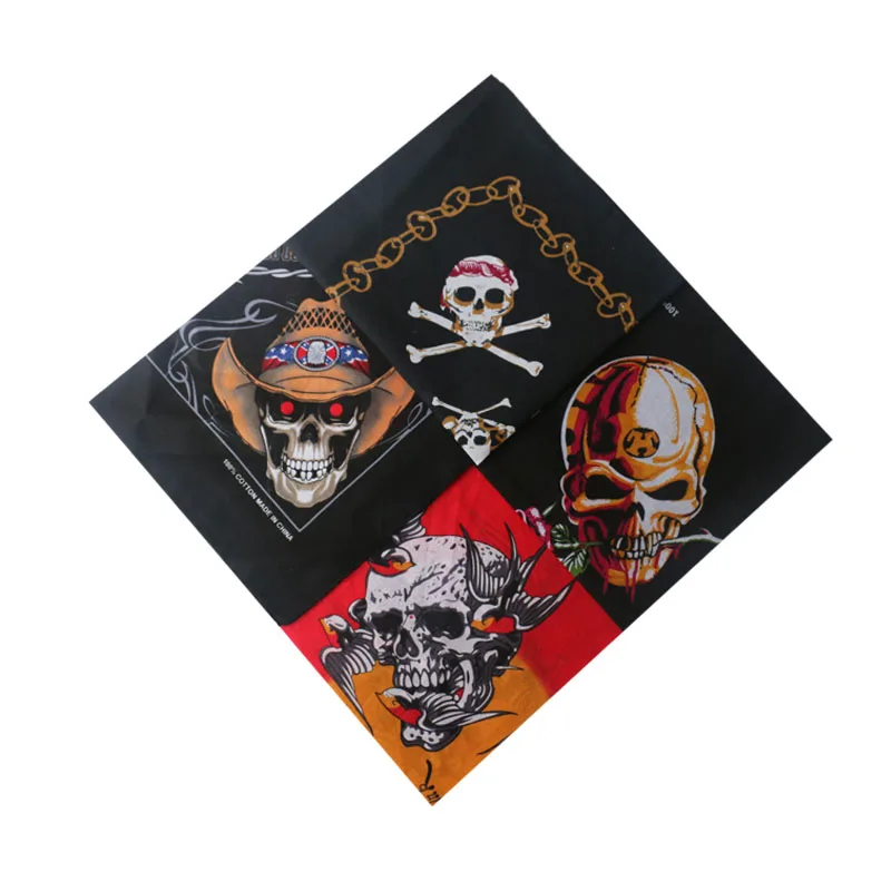 HUOBAO Skull Bandana Handkerchief Bicycle Motorcycle Headwear Mask Cycling Balaclava Head Scarf Outdoor Headscarf