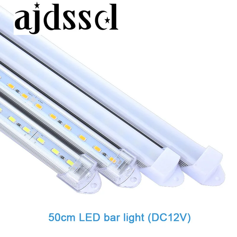 5pcs*50cm LED Bar Light Factory Wholesale 50CM DC12V 36leds SMD5730 LED Hard Rigid LED Strip with U Aluminium shell and pc cover