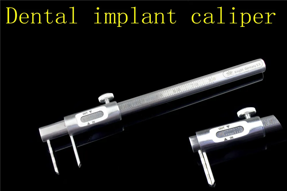 medical oral cavity instrument stainless steel Dental implant tooth Measuring calipers Bone ridge thickness pen measuring ruler