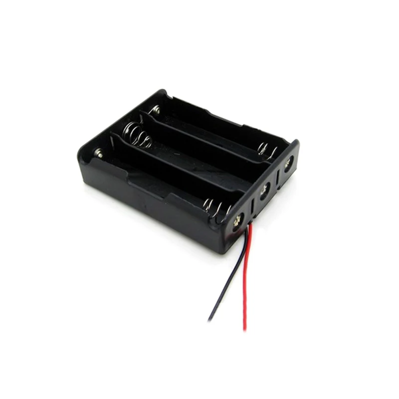 1/2/5Pcs Plastic 18650 DIY Battery Holder 3x18650 Batteries Clip Case Box Container with Wire Lead Pin Wholesale