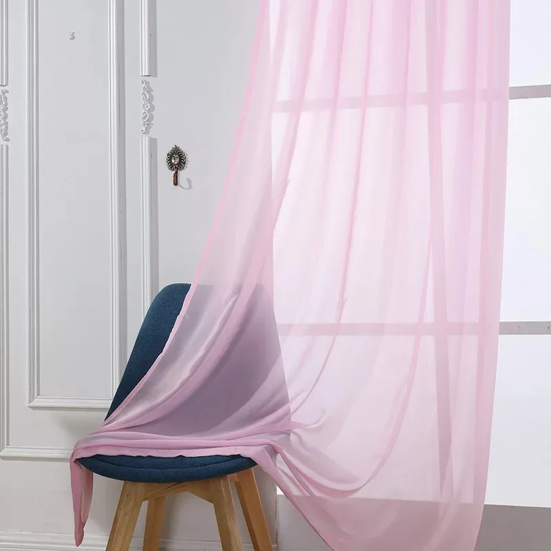 MAKEHOME najwyższej klasy Tulle zasłony do sypialni perspektywa Sheer Voile Tulle zasłony do salonu niestandardowy rozmiar — zdjęcie 4