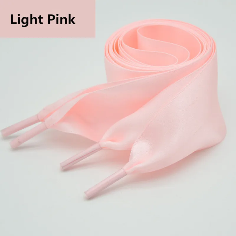 4 سنتيمتر توسيع الساتان شريط حرير Bowknot أربطة الحذاء 80/100/120/160 سم طول حذاء رياضة أحذية رياضية حذاء أبيض الأربطة دروبشيبينغ