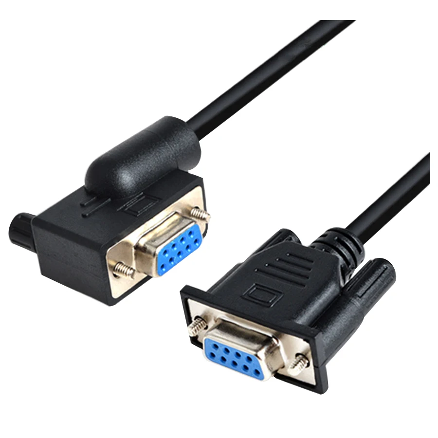 

Angled DB9 Parallel Cable Female to Female Computer Extension Cable 5ft