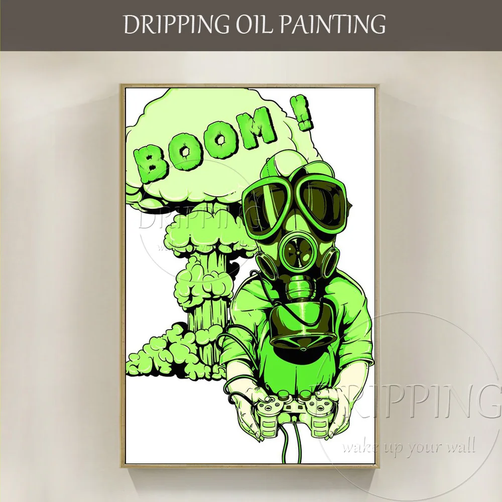 

New Arrivals Professional Artist Hand-painted High Quality Biochemical Weapon Oil Painting on Canvas Playing Game Oil Painting