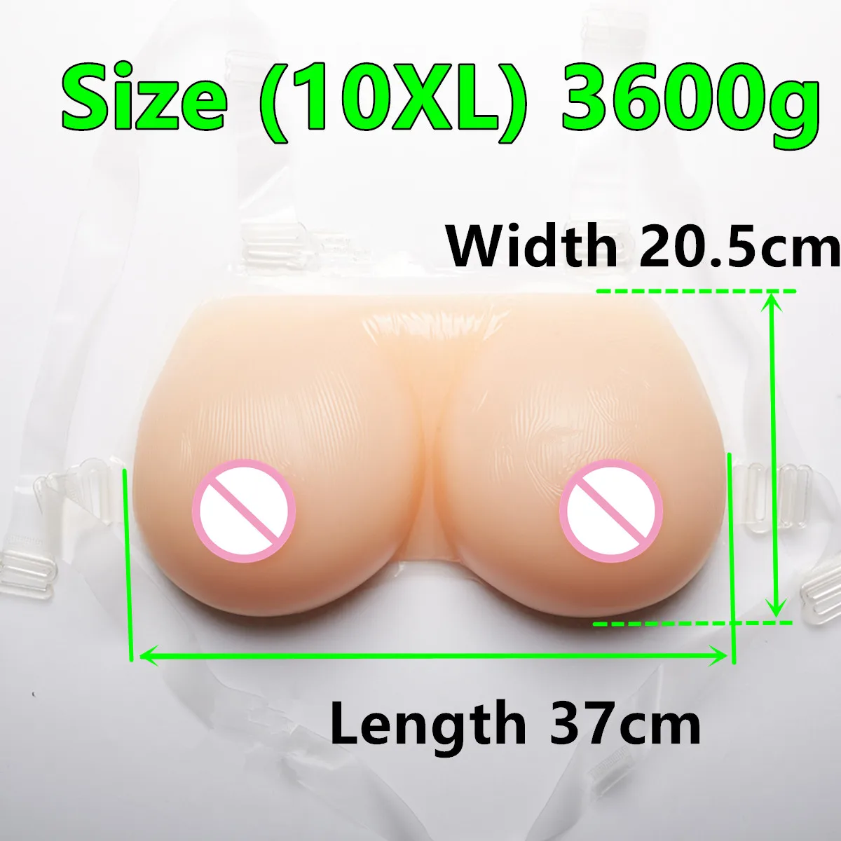 CD Silicone Breast 3600g/pair Natural Breast Forms Artificial Breast Transgender Fake Boobs Enhancers