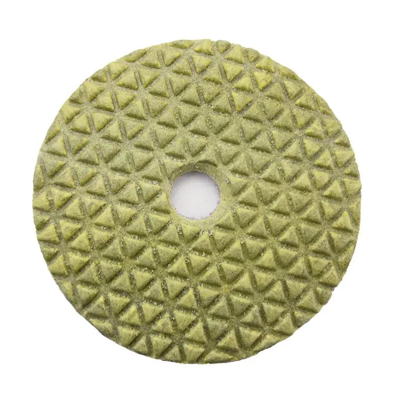 RIJILEI 10 Stück/Los 100mm Trockenpolierpads 4 Zoll Marmor-Polierpads zur Verwendung beim Polieren von Granit, Beton, Boden und Stein DPD01 – Detail 3