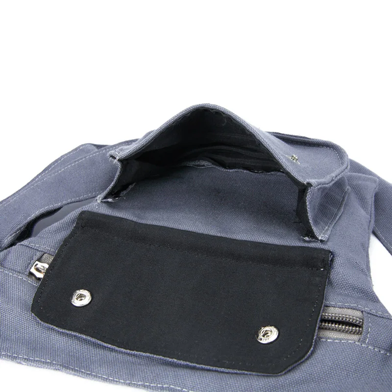 Annmouler Brand Women Fanny Pack Large Capacity Waist Bags Canvas Belt Bag Side Fanny Bag Multipockets Phone Pouch for Girls