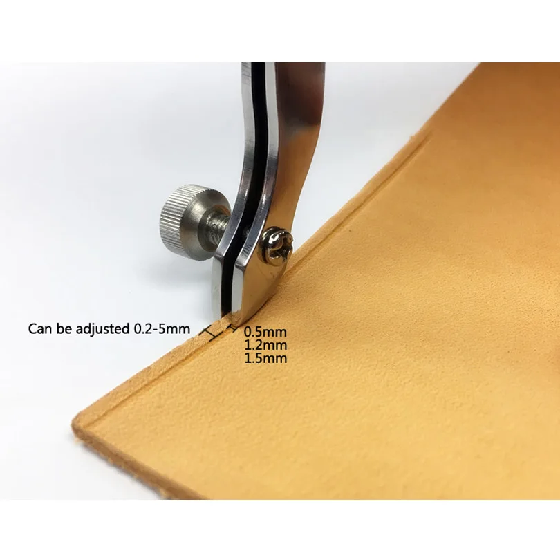 Leather edge line, adjustable edge edger, pressure slot, ditch twist, leather edge line manual diy tools  leather groover