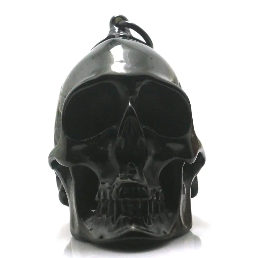 

Ghost Rider Heavy Men 316L Stainless Steel Cool Polishing Big Black Biker Skeleton Skull Pendant For Gift