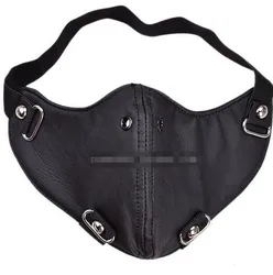 Uomo donna maschere in pelle hip-hop ragazzi ragazze club party Rock and roll traspirante motorbycle riding bocca-muffola R699