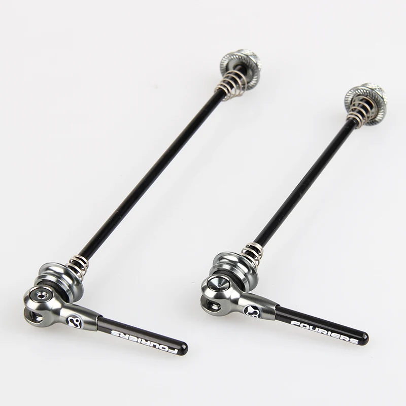 Fouriers Titanium Carbon Skewers Quick Release for MTB Mountain Road Bike 100mm 130mm 135mm Bicycle QR Shaft