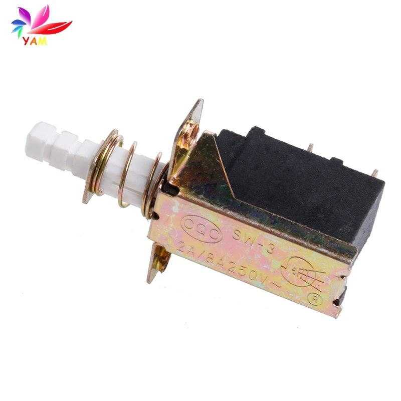 10 قطعة/المجموعة التيار المتناوب 250 فولت 2A/8A الإغلاق SPST دفع زر الطاقة 2Pin التبديل SW-3 مفاتيح-15 #4