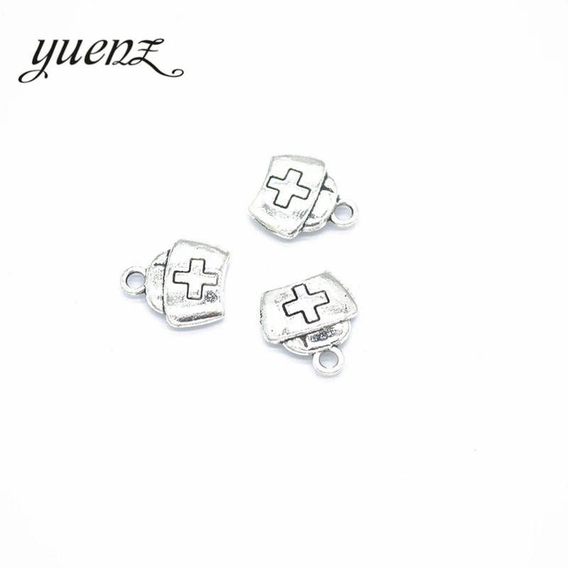 YuenZ 20 pcs Alloy Nurse cap Charms Antique silver color pendant fit DIY Bracelet necklace jewelry Making 13*12mm U01-5