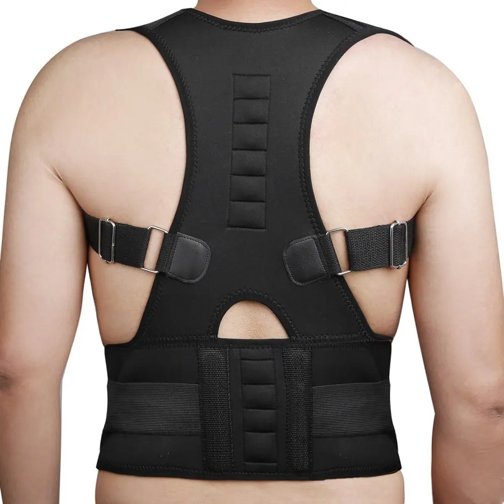 Magnetic Therapy Posture Corrector Brace Shoulder Back Support Belt for Men Women Supports Belt Shoulder Posture