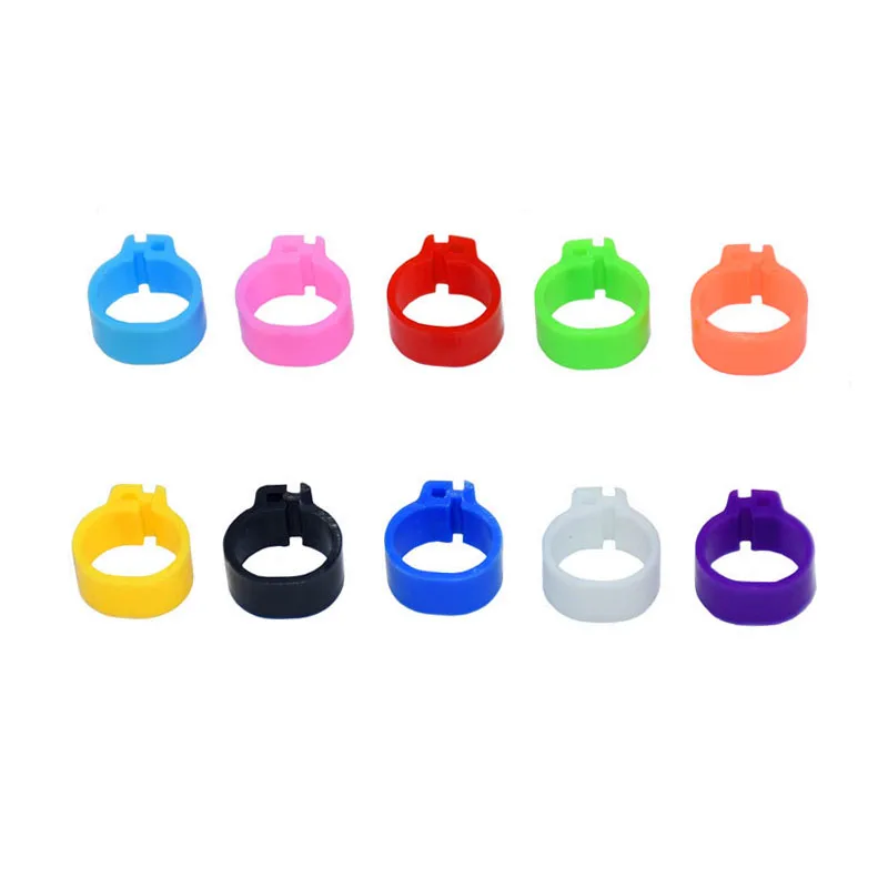 100 pcs Ten colors Pigeons Rings 8mm Bayonet Identification Ring Opening Pigeon Ring Color Pigeon Foot Ring Pigeon Supplies